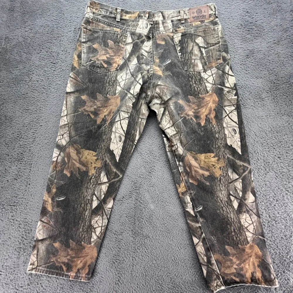 Wrangler Men's Camo Realtree Pants‎ Size 40x30 Double knee Outdoors